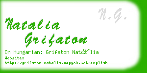 natalia grifaton business card
